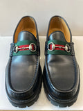 Gucci MEN'S HORSEBIT WEB LUG SOLE LOAFERS