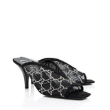 Gucci Mesh Crystal GG Mules - Size 7.5 / 37.5