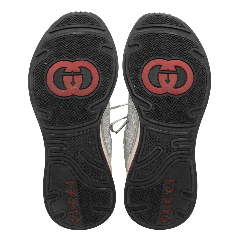 Gucci Metallic Calfskin Ultrapace Sneakers - Size 10.5 / 40.5