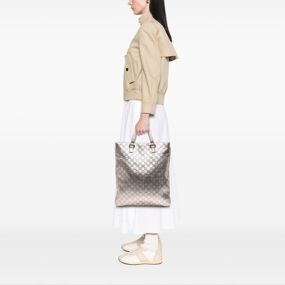 Gucci Metallic Guccissima Tote
