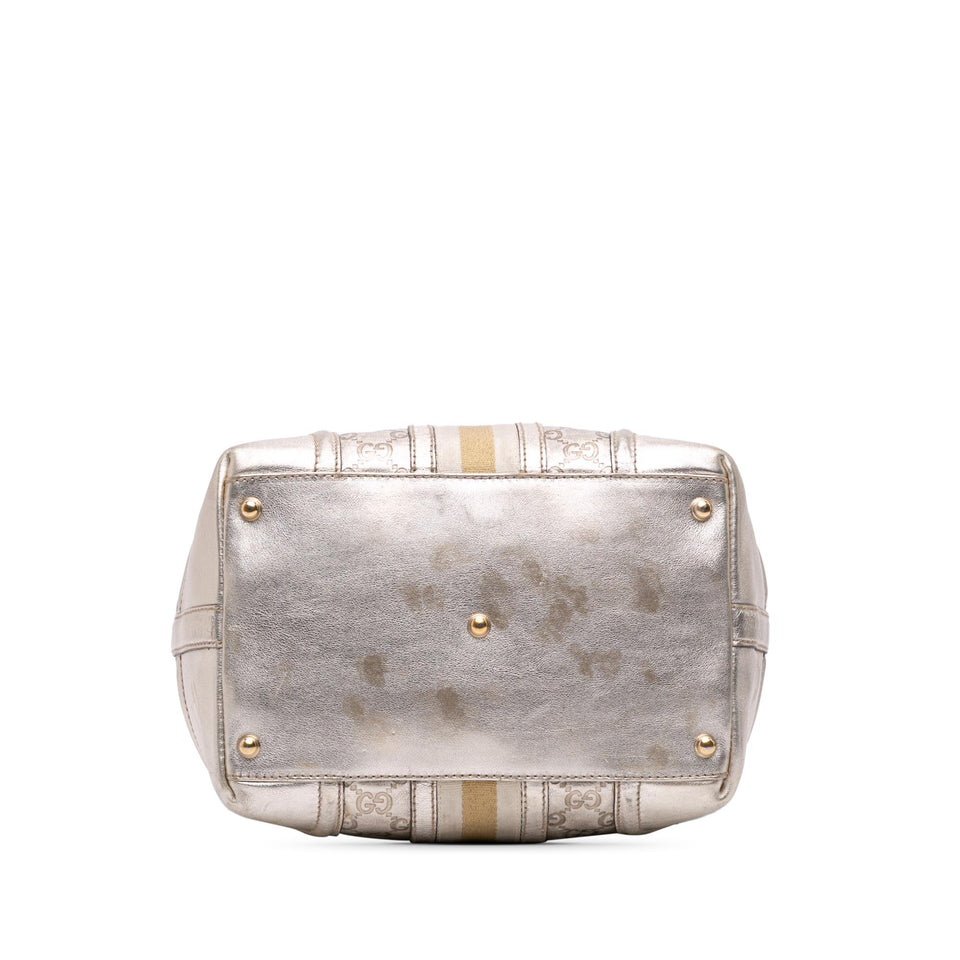 Gucci Metallic Guccissima Web Treasure Handbag