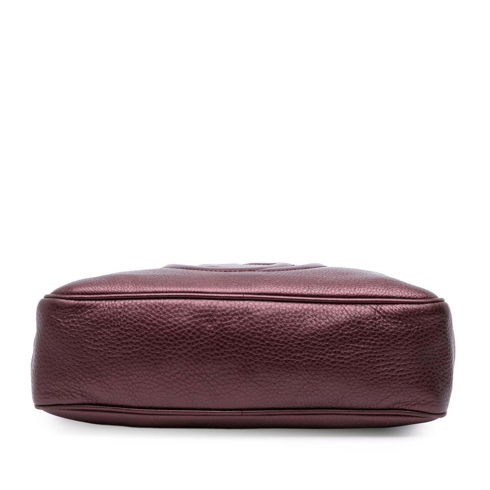 Gucci Metallic Leather Soho Chain Zip Shoulder Bag