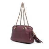 Gucci Metallic Leather Soho Chain Zip Shoulder Bag