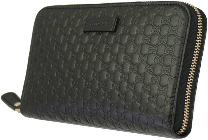 Gucci MICROGucciSSIMA LEATHER LONG ZIPPY WALLET