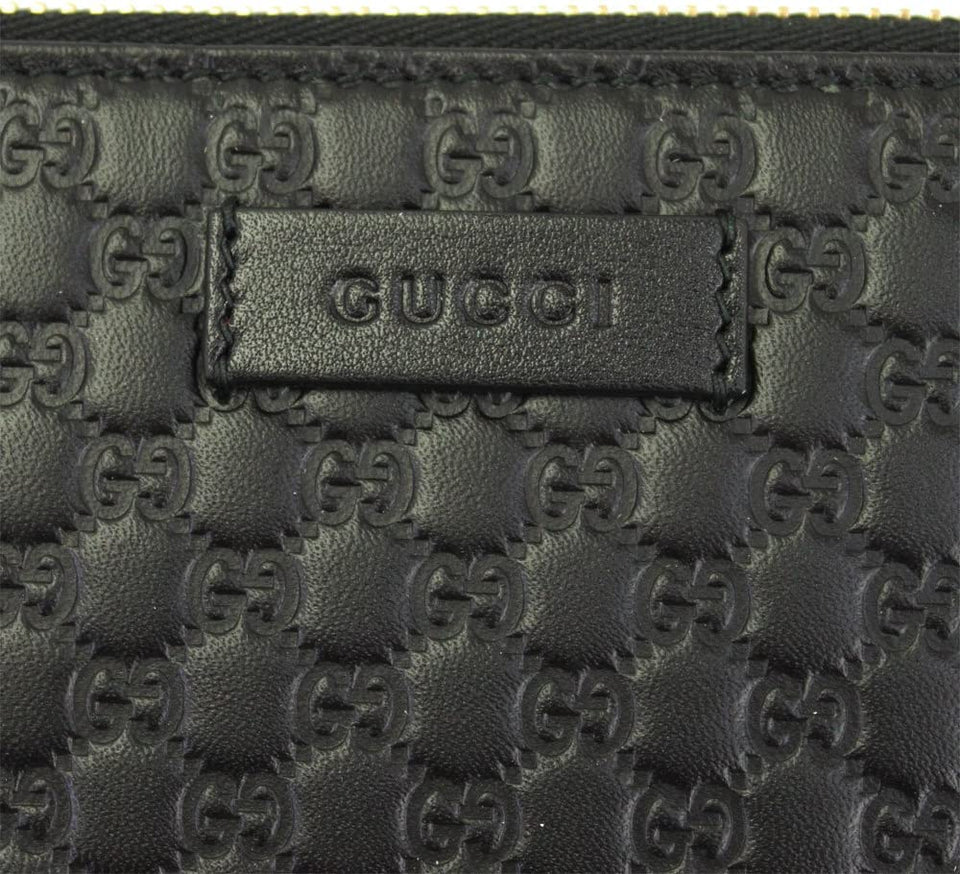 Gucci MICROGucciSSIMA LEATHER LONG ZIPPY WALLET