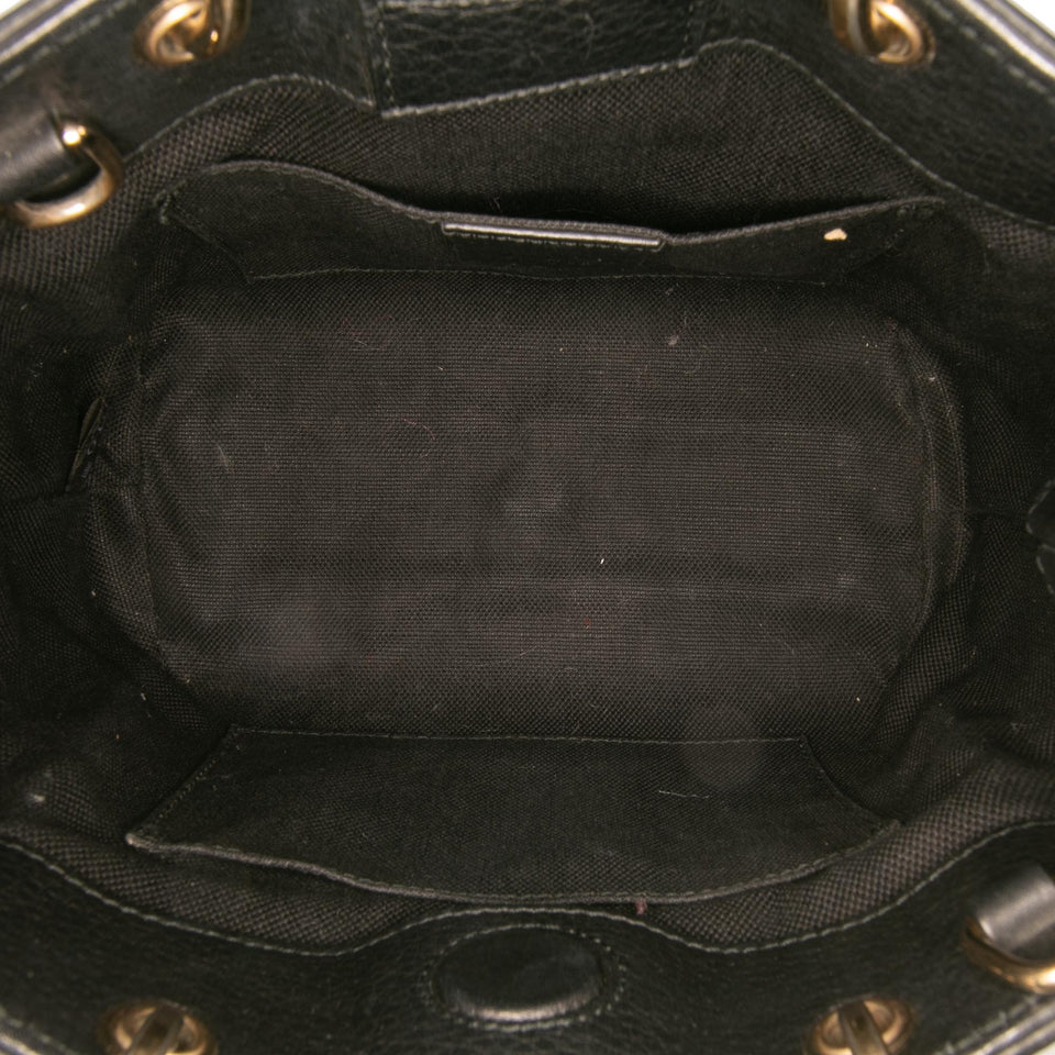 Gucci Mini Calfskin Bamboo Shopper Satchel