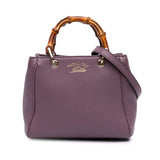 Gucci Mini Calfskin Bamboo Shopper Satchel