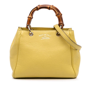 Gucci Mini Calfskin Bamboo Shopper Satchel