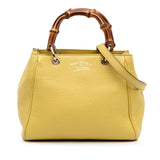 Gucci Mini Calfskin Bamboo Shopper Satchel
