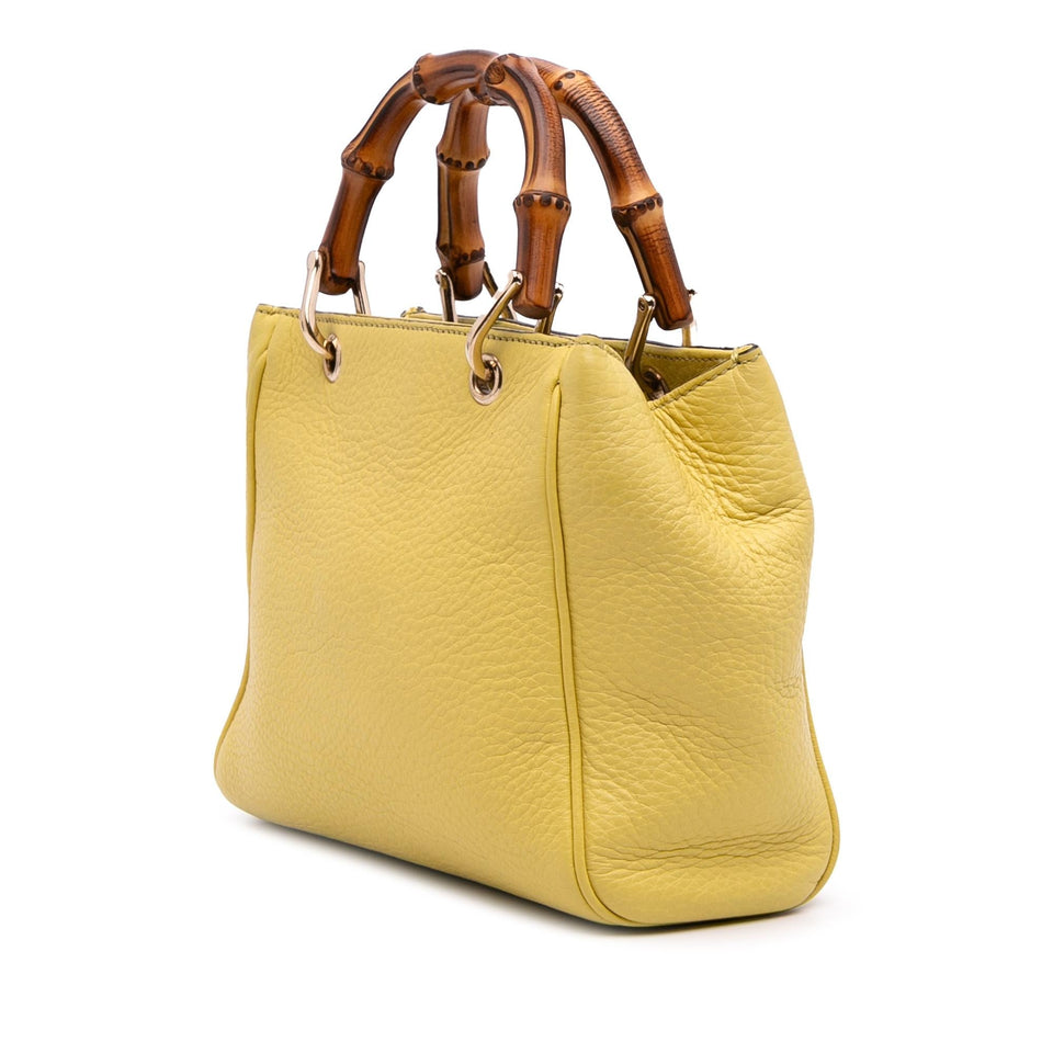 Gucci Mini Calfskin Bamboo Shopper Satchel