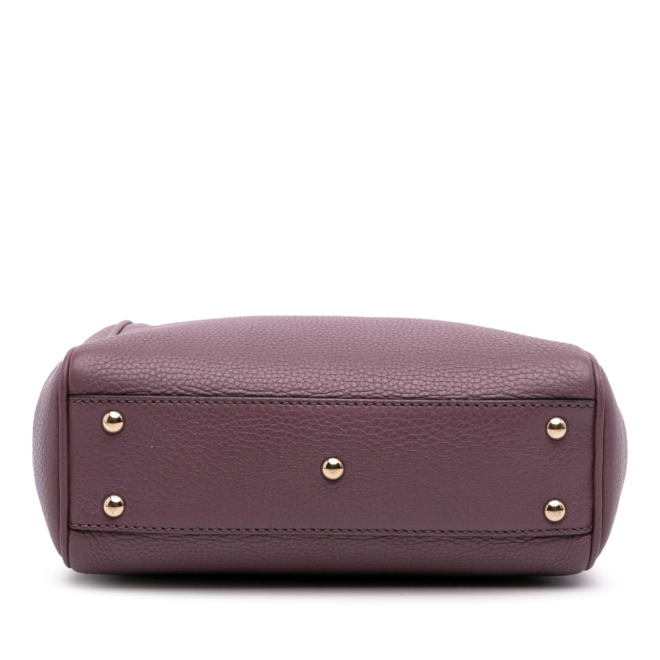 Gucci Mini Calfskin Bamboo Shopper Satchel