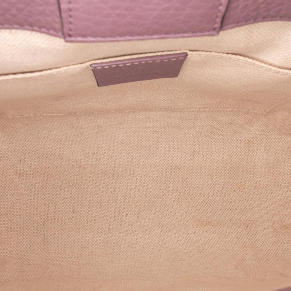Gucci Mini Calfskin Bamboo Shopper Satchel