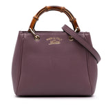 Gucci Mini Calfskin Bamboo Shopper Satchel