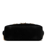 Gucci Mini GG Marmont Crystal Embellished Matelasse Velvet Crossbody