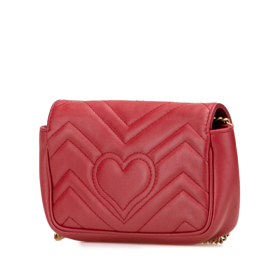 Gucci Mini GG Marmont Matelasse Leather Flap Crossbody
