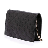 Gucci Mini Guccissima Bow Signature Wallet On Chain