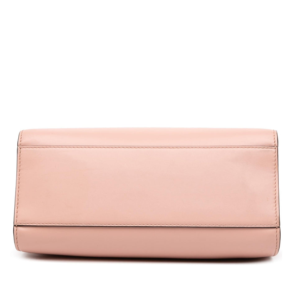 Gucci Mini Leather Bamboo Nymphaea Satchel