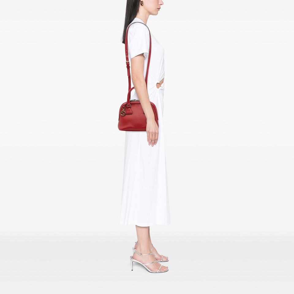 Gucci Mini Leather GG Charm Dome Satchel