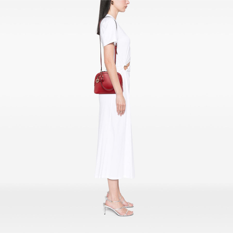 Gucci Mini Leather GG Charm Dome Satchel
