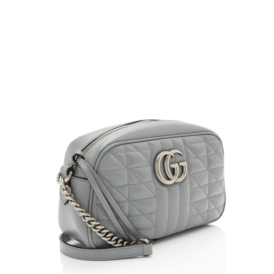 Gucci Mixed Matelasse Leather GG Marmont Aria Small Camera Bag
