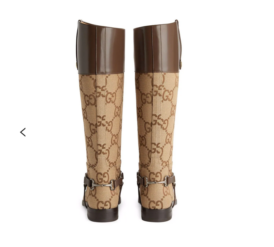 Gucci KNEE HIGH BOOT WITH HARNESS