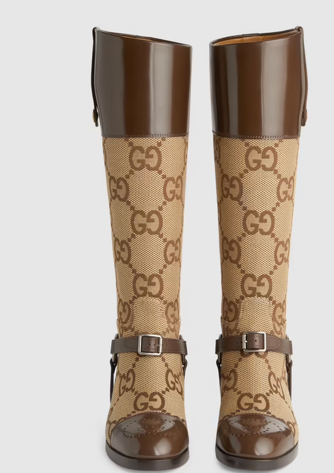 Gucci KNEE HIGH BOOT WITH HARNESS