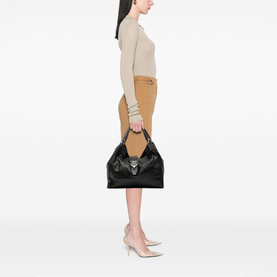 Gucci Nubuck Soft Stirrup Tote