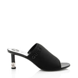 Gucci Nylon Interlocking G Heel Greta Mules - Size 9.5 / 39.5