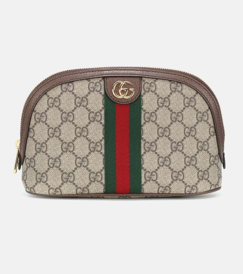 Gucci GG SUPREME OPHIDIA LARGE COSMETIC CASE