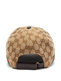 Gucci GG SUPREME WEB STRIPES BASEBALL HAT