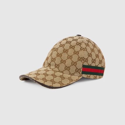 Gucci GG SUPREME WEB STRIPES BASEBALL HAT
