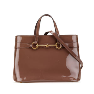 Gucci Patent Bright Bit Satchel