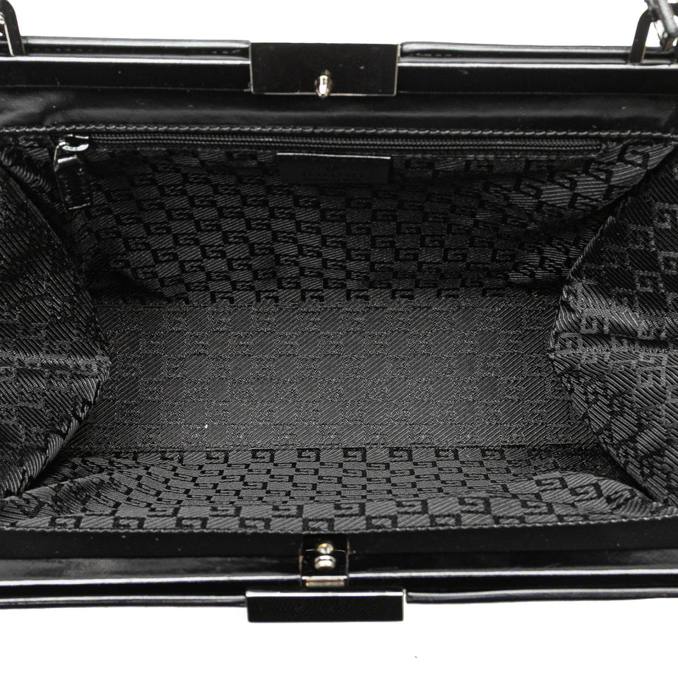 Gucci Patent Frame Handbag
