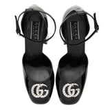 Gucci Patent Leather Crystal GG Platform Pumps - Size 9.5 / 39.5