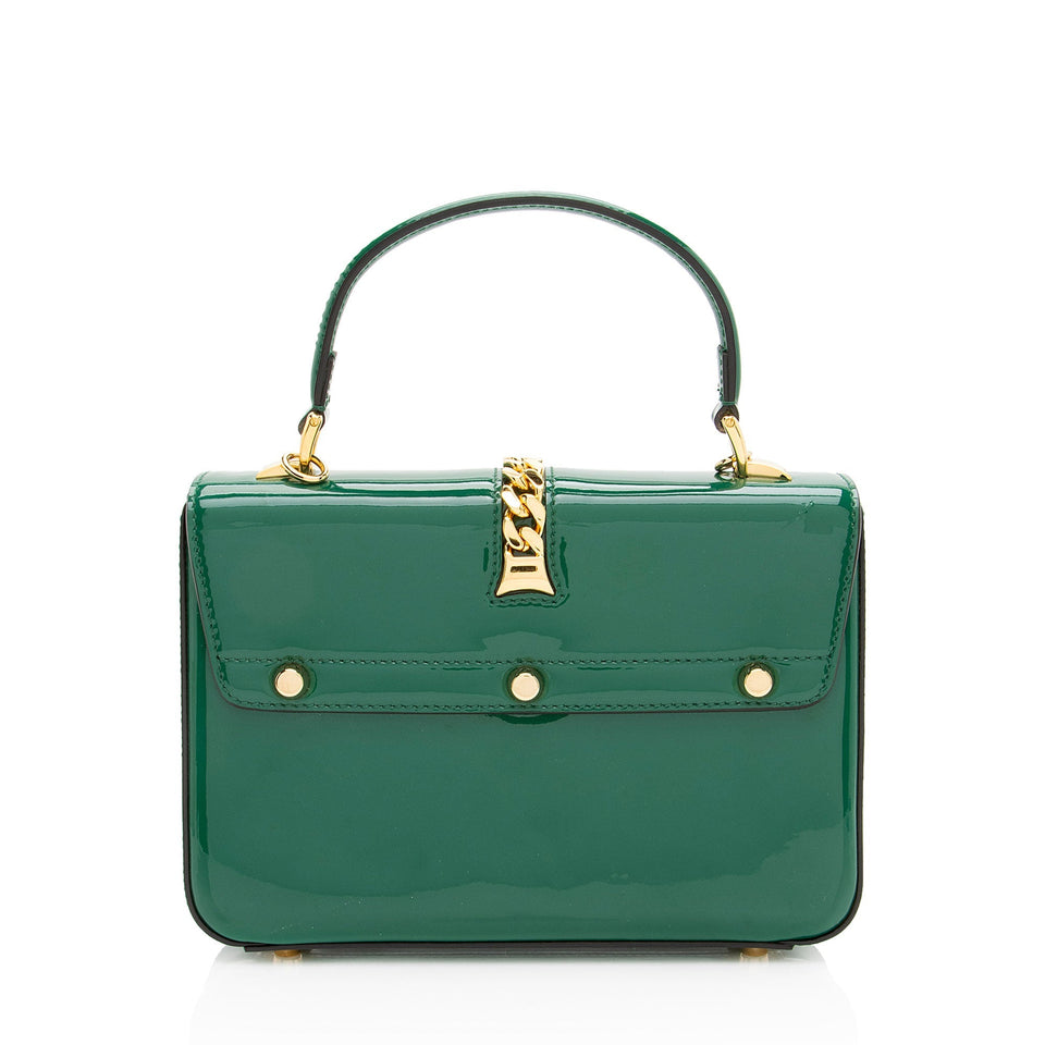 Gucci Patent Leather Sylvie 1969 Mini Top Handle