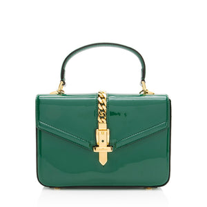 Gucci Patent Leather Sylvie 1969 Mini Top Handle