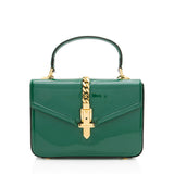 Gucci Patent Leather Sylvie 1969 Mini Top Handle
