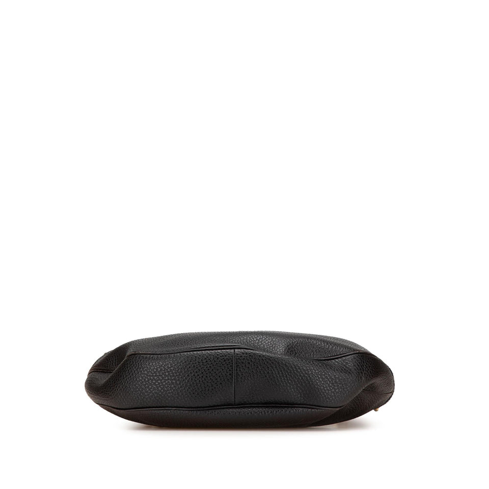Gucci Pebbled Calfskin Bamboo Ring Hobo