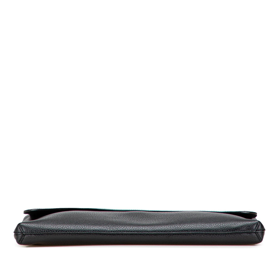 Gucci Pebbled Calfskin Portfolio Clutch