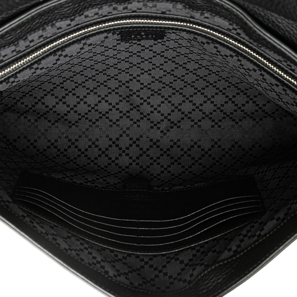 Gucci Pebbled Calfskin Portfolio Clutch