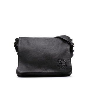 Gucci Pebbled Calfskin Soho Messenger Bag