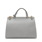 Gucci Pebbled Leather GG Marmont Top Handle