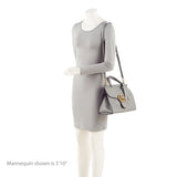 Gucci Pebbled Leather GG Marmont Top Handle