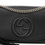 Gucci PEBBLED CALFSKIN LEATHER SOHO CHAIN BAG
