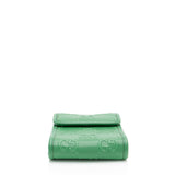 Gucci Perforated GG Embossed Leather Mini Flap Crossbody