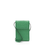 Gucci Perforated GG Embossed Leather Mini Flap Crossbody