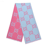 Gucci GG MONOGRAM WOOL SILK JACQUARD SCRAF