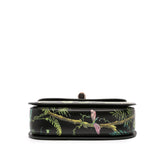 Gucci Printed Calfskin Tropical Bamboo Night Satchel