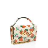 Gucci Printed Leather Strawberry Zumi Mini Shoulder Bag