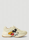 Gucci X Disney Rhyton Mickey Mouse Leather Trainers